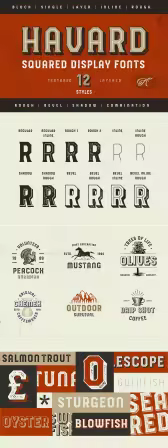 Creativemarket - Havard display - SQUARED &amp; LAYERED 4000742