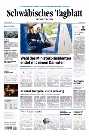 Schwabisches Tagblatt Tubinger Chronik - 15 Mai 2026