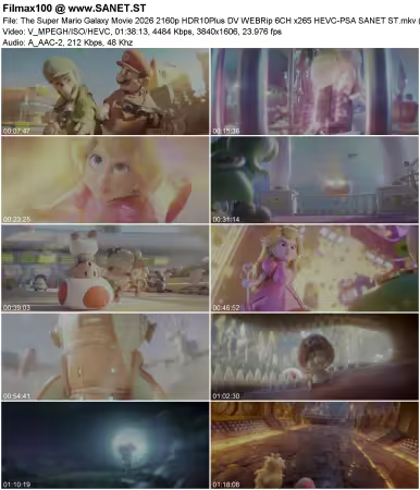 The Super Mario Galaxy Movie 2026 2160p HDR10Plus DV WEBRip 6CH x265 HEVC-PSA