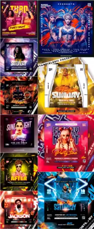 Flyer template in psd vol 51