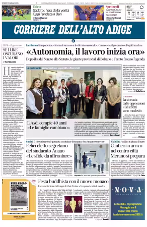 Corriere dell'Alto Adige - 15 maggio 2026