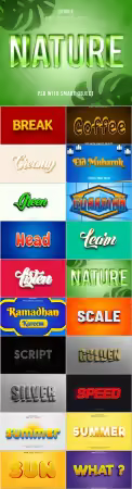 Psd text effect set vol 014