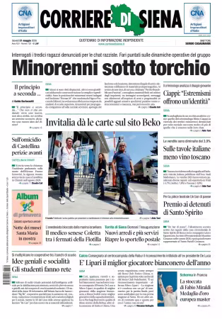 Corriere di Siena - 21 maggio 2026