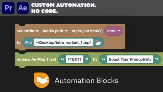 Aescripts - Automation Blocks for Premiere Pro v1.1.013