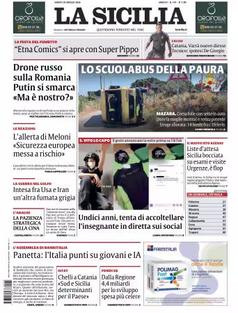 La Sicilia - 30 maggio 2026
