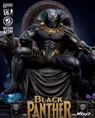 Wicked – Black Panther Sculpture – 3D Print Model