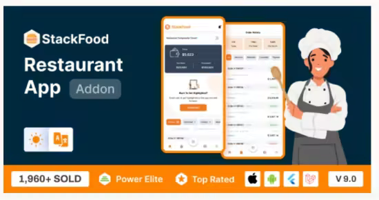 Codecanyon - StackFood Multi Restaurant - Food Ordering Restaurant App v9.0 - 33935777