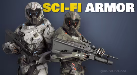 Unreal Engine Asset - Sci-Fi Armor (5.3+)