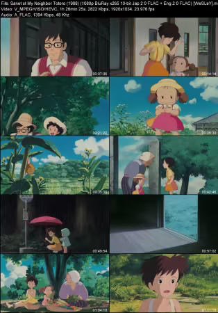My Neighbor Totoro 1988 1080p BluRay x265 10-bit Jap 2.0 FLAC Eng 2.0 FLAC WeSLeY