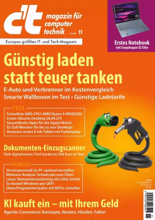c't Magazin für Computertechnik - Nr.11 2026