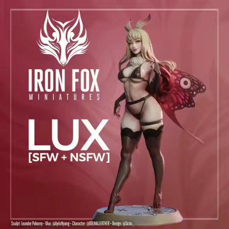 Iron Fox Miniatures – Lux Pin-Up – 3D Print Model
