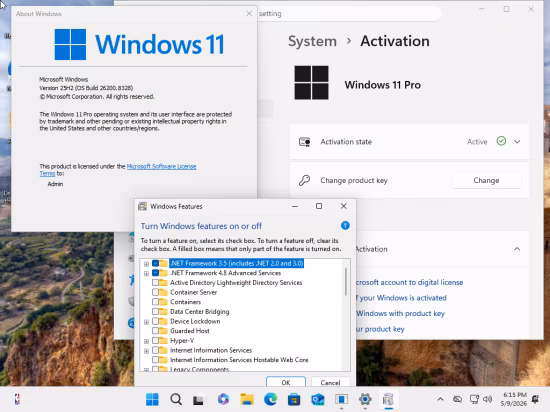 Windows 11 Pro 25H2 Build 26200.8328 (No TPM Required) With Office 2024 Pro Plus Multilingual Preactivated