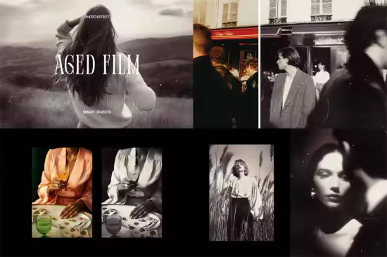 Aged Film Photo Effect for Photoshop