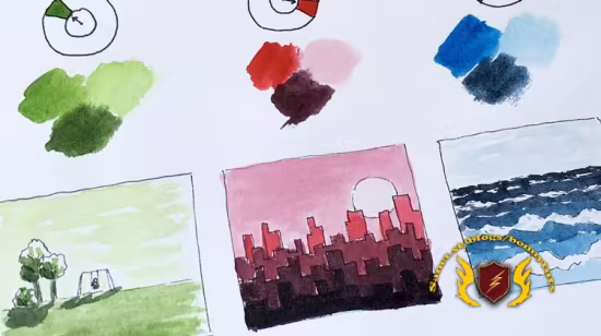 Color Harmony: Monochromatic Mini Watercolor Paintings
