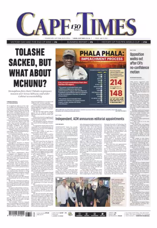 Cape Times - 15 May 2026