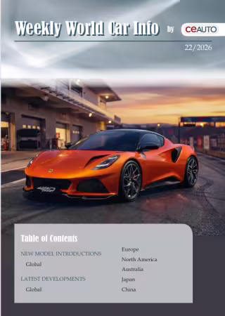 Weekly World Car Info - Issue 22, 2026