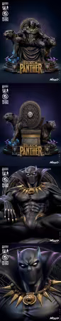 Wicked – Black Panther Sculpture – 3D Print Model