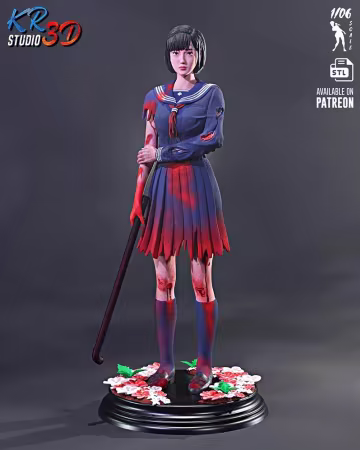 KR3D Studio – Hinako Shimizu – Silent Hill F – 3D Print Model