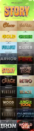 Psd text effect set vol 06