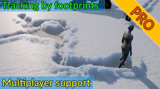 FAB - Trail Hunter PRO - Footprints and Tracks with Multiplayer & WorldPartition v1.2.0 (5.7)