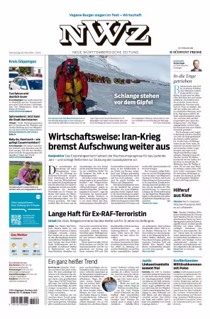 NWZ – Neue Wurttembergische Zeitung - 28 Mai 2026