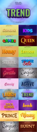 Psd text effect set vol 033