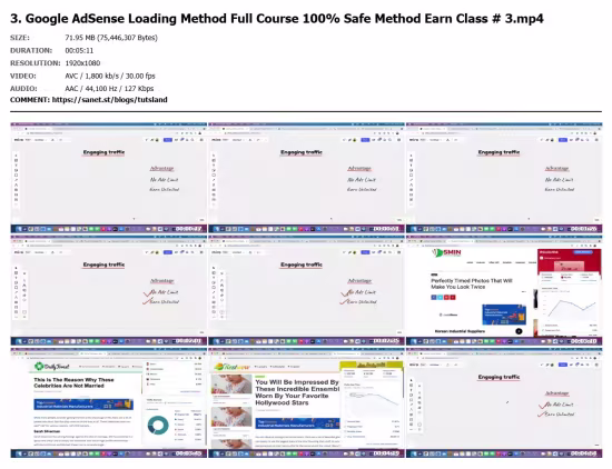 Google AdSense Loading Method Full Course | 100% Safe Method