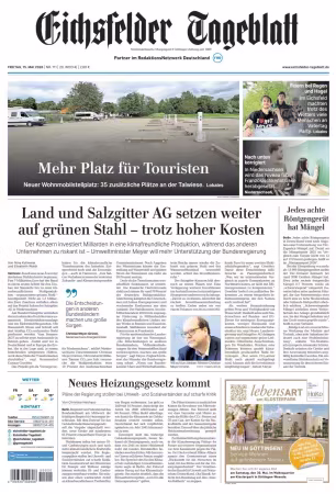 Eichsfelder Tageblatt - 15 Mai 2026