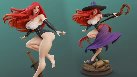 DiNamuuu3D – Sorceress Dragon’s Crown – 3D Print Model