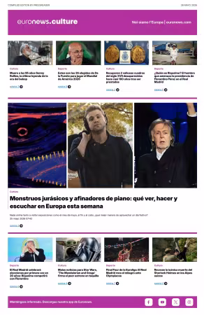 Euronews Culture and Sport (Spanish) Compiled Edition - 26 mayo 2026
