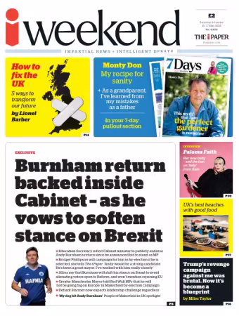 The I Newspaper Weekend - 16/17 May 2026