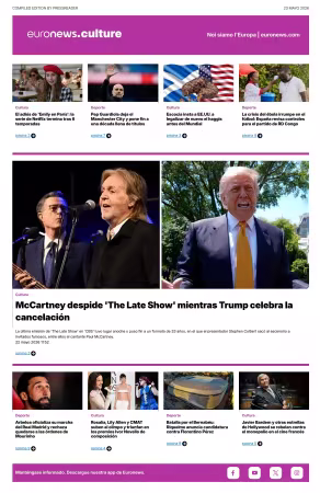 Euronews Culture and Sport (Spanish) Compiled Edition - 23 mayo 2026