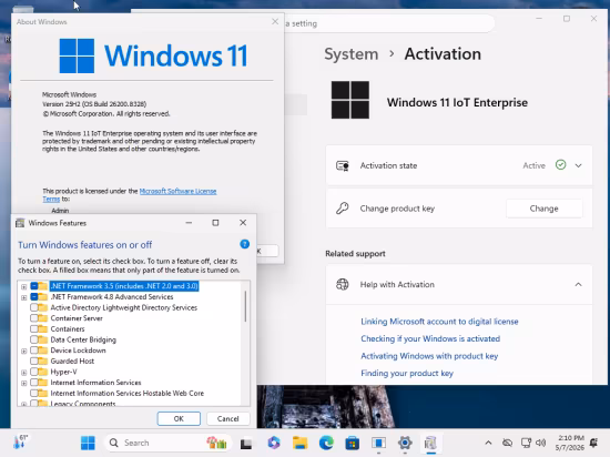 Windows 11 Enterprise/Iot Enterprise 25H2 Build 26200.8328 (No TPM Required) Multilingual Preactivated