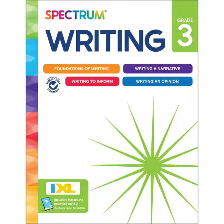 Spectrum 3rd Grade Writing Workbook, 192-Page Activity Book Covering Informative