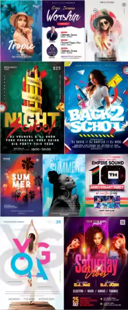 Flyer template in psd vol 46