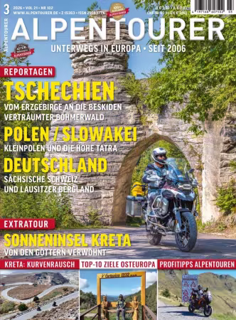 ALPENTOURER Motorrad-Reisen in Europa - Nr.03 2026