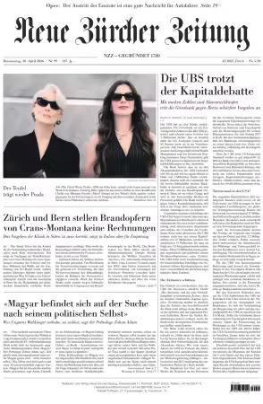 Neue Zurcher Zeitung - 30 April 2026