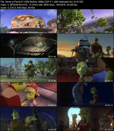 Planet 51 2009 BluRay 1080p DDP 5.1 x264-hallowed