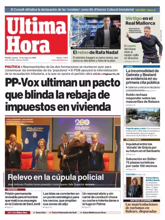 Ultima Hora - 15 mayo 2026