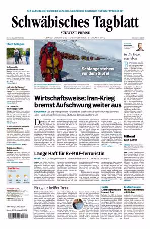 Schwabisches Tagblatt Tubinger Chronik - 28 Mai 2026