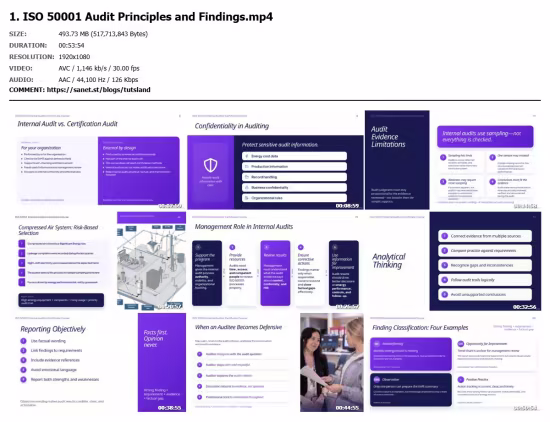 ISO 50001 Internal Auditor Certificate Course