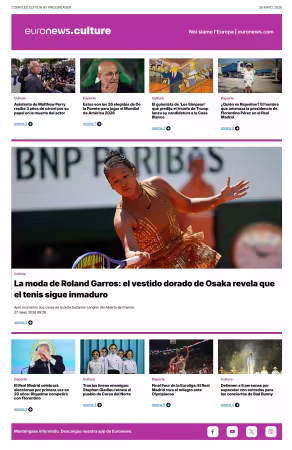 Euronews Culture and Sport (Spanish) Compiled Edition - 28 mayo 2026