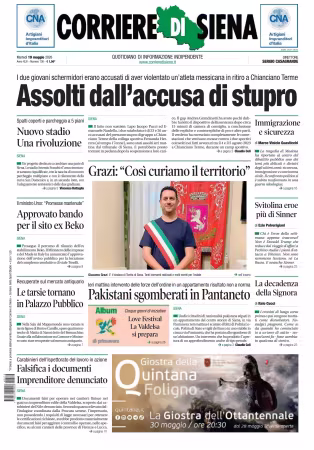 Corriere di Siena - 19 maggio 2026