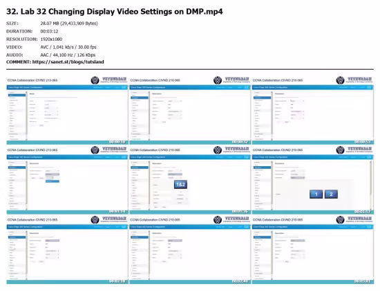 Cisco Collaboration Video Lab Course CUCM TMS Jabber CLCOR