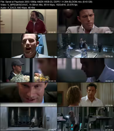 Paycheck 2003 1080p AMZN WEB-DL DDP 5.1 H264-BLOOM