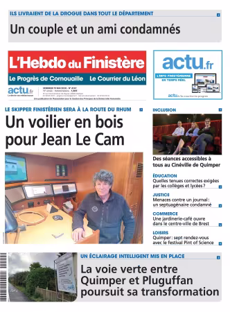 L'Hebdo du Finistere Le Progres de Cornouaille Le Courrier du Leon - 15 mai 2026