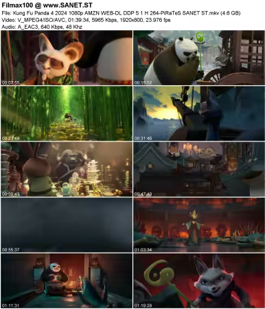 Kung Fu Panda 4 2024 1080p AMZN WEB-DL DDP 5.1 H264-PiRaTeS