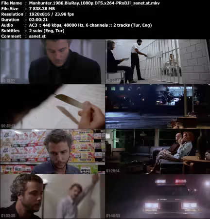 Manhunter 1986 BluRay 1080p DTS x264-PRoDJi