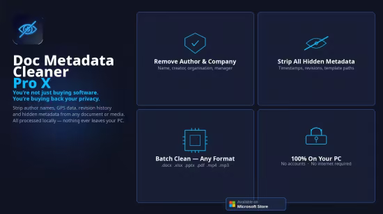 Doc Metadata Cleaner Pro X 1.2.0
