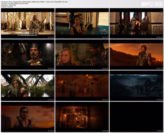 Gods of Egypt 2016 1080p BluRay REMUX Dts-HDMa7 DUAL AVC-d3g